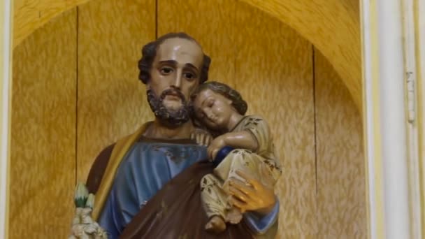 Sint-Jozef en kindje Jezus van de Katholieke Kerk, echtgenoot van de Maagd Maria, vader van Jezus - Sao José - Menino Jezus - Sint-Jozef - Video
