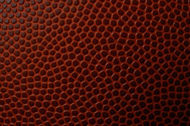 Makro der Lederstruktur auf dem Basketball - Foto, Bild