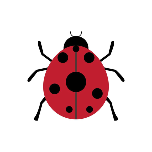 Ladybug logo vector icoon ontwerp - Vector, afbeelding