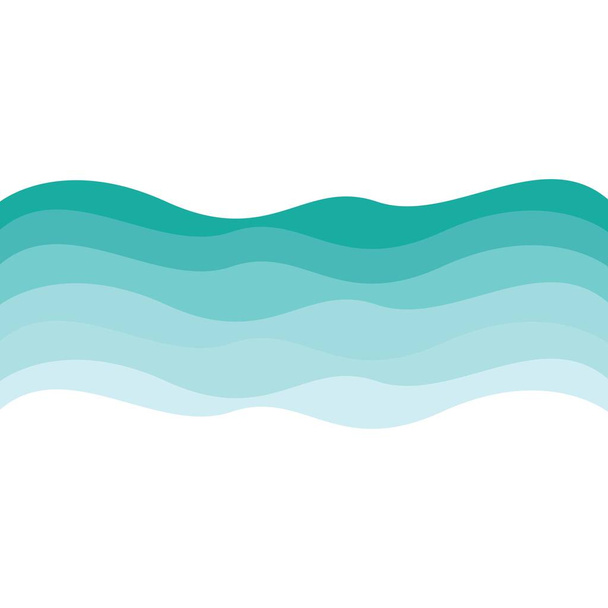 Шаблон логотипу водної хвилі Векторний дизайн піктограми
 - Вектор, зображення