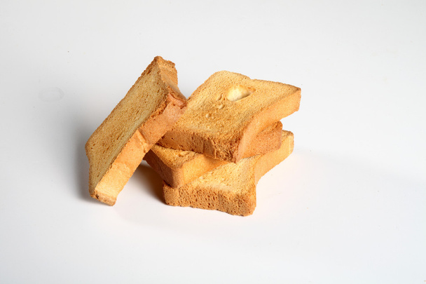 group of four slices toast viewed from above - Photo, Image