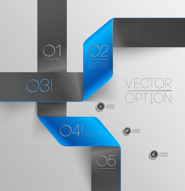 Design elements for options - Vector, imagen
