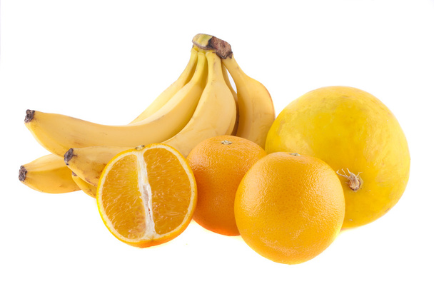 Yellow fruit on a white background - Zdjęcie, obraz