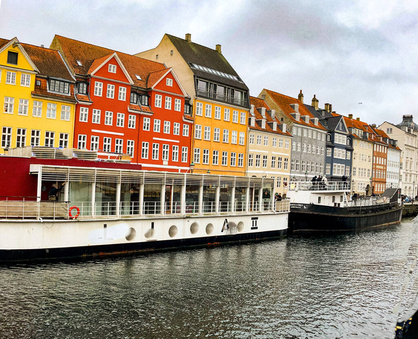 denmark Kodaň slavná ulice Nihan  - Fotografie, Obrázek