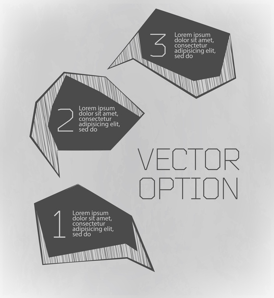 Elementos de diseño para opciones
 - Vector, imagen