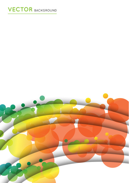 abstracte achtergrond met kleurrijke kringen - Vector, afbeelding