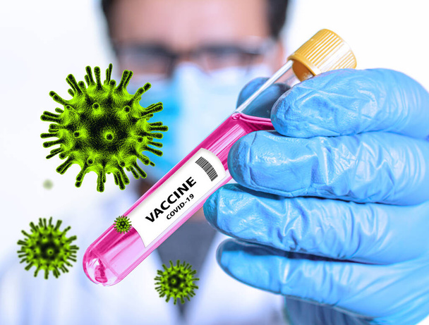 вакцина проти коронавірусу Ковід-19 тест у лікарняній лабораторії
 - Фото, зображення
