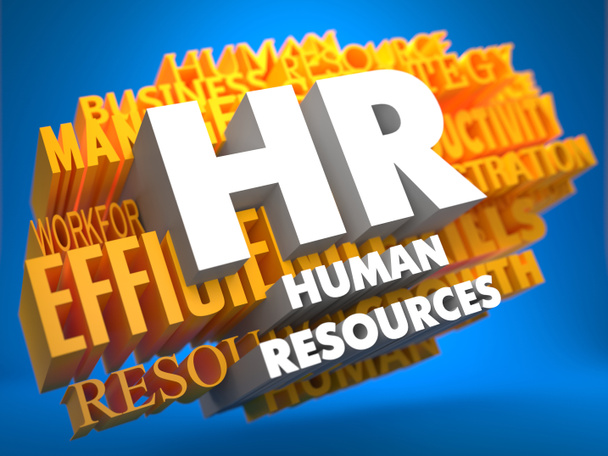 Human Resources. Wordcloud Concept. - Photo, Image