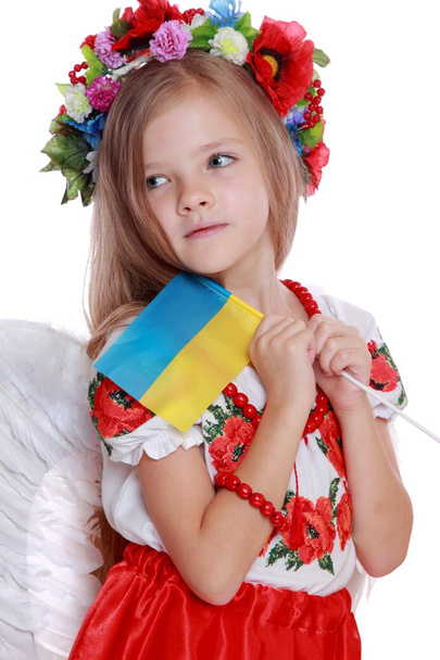 Girl in a national Ukrainian suit - Foto, immagini