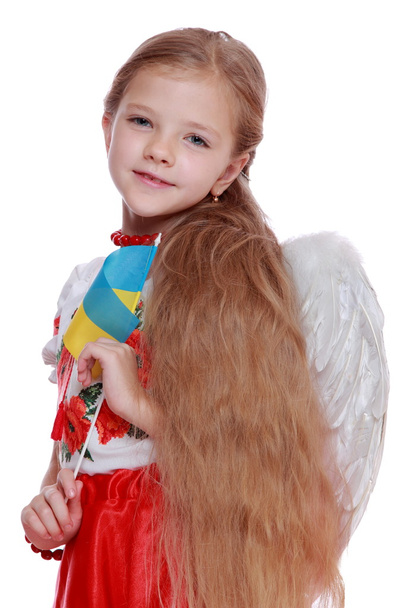 Girl in a national Ukrainian suit - Photo, image