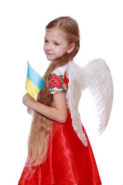 Girl in a national Ukrainian suit - Foto, Imagen