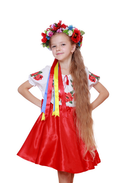Girl in a Ukrainian national costume - Foto, Bild