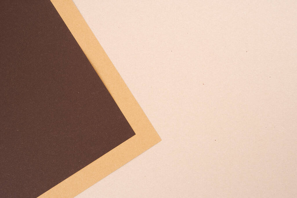 Recycled paper brown abstract triangular background - Foto, afbeelding