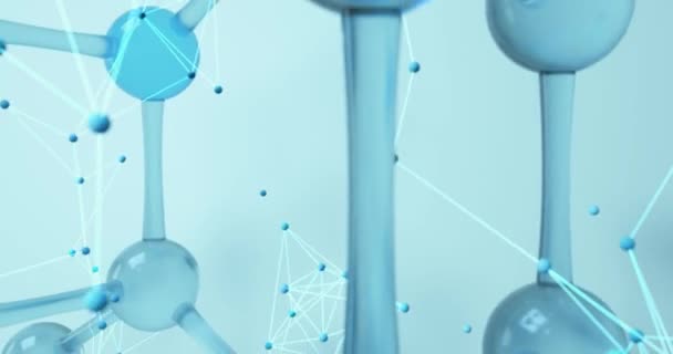 Moleküle und Biologie, biologisches Konzept, 3D-Rendering. - Filmmaterial, Video