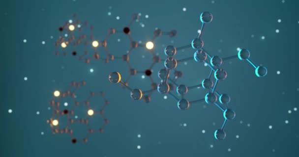 Molecole e biologia, concetto biologico, rendering 3d
. - Filmati, video
