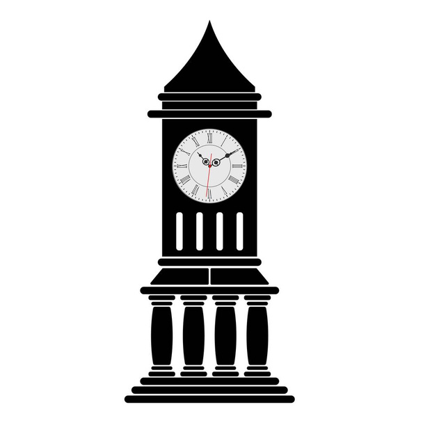歴史的な時計塔ベクトルデザイン. - ベクター画像