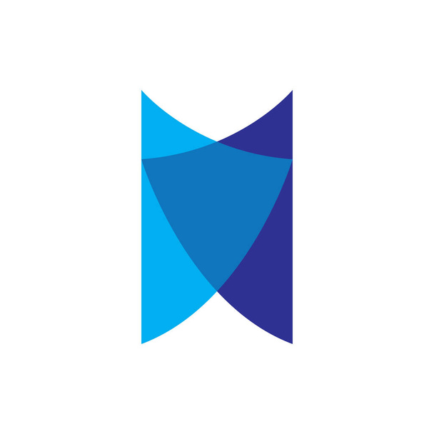 Kalkan logo tasarım vektörlü M harfi - Vektör, Görsel