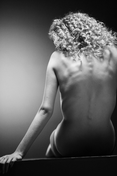 Nude back and body on young female - Zdjęcie, obraz