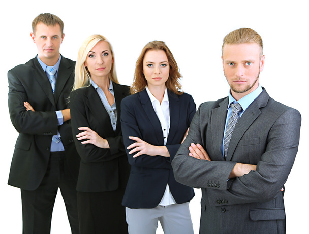 Група бізнесменів ізольовані на білому
 - Фото, зображення