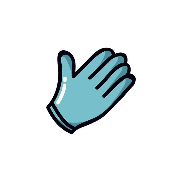gants en latex icône doodle, illustration vectorielle de couleur
 - Vecteur, image