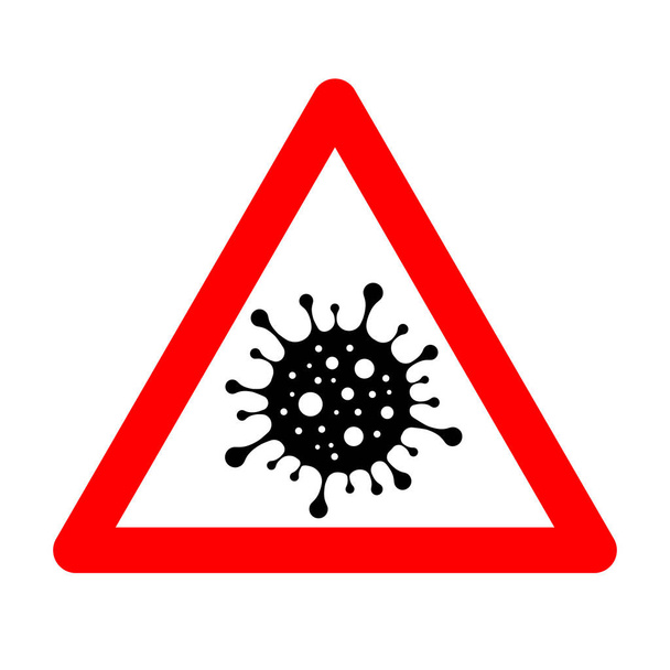 Coronavirus Warling Sign. 2019-nCoV. Vector Illustration - Vector, Image