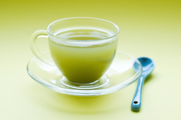 Cup of green tea - Фото, изображение