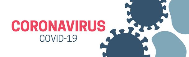 Coronavirus Covid-19 Background Illustration with Corona Virus - Вектор, зображення