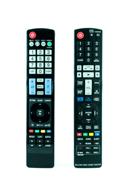 пульт дистанційного керування телебаченням ізольовано на білому - пульт дистанційного керування телебаченням
 - Фото, зображення