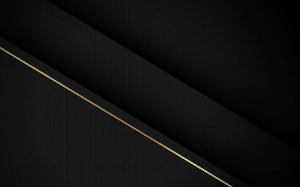Modello astratto di lusso nero scuro con oro. modelli di sfondo premium
 - Vettoriali, immagini