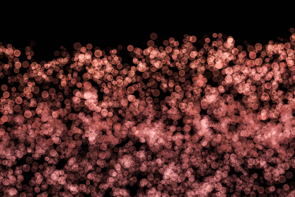 Abstrait Effet de lumière Blur Bokeh sur la couleur du flamant rose, fond noir, paillettes, déconcentré, motif à pois sans couture, créatif, illustration
 - Photo, image