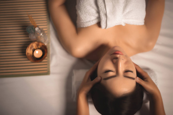 Asians beautiful woman relaxing during massage at spa - Photo, Image