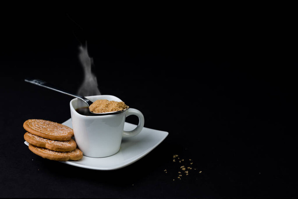 Cafe y galletas dulces - Foto, Imagen