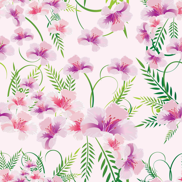 Seamless floral background - Vektori, kuva