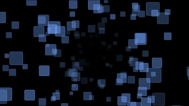 eksploracja danych poruszające się abstrakcyjne kwadraty tło  - Materiał filmowy, wideo
