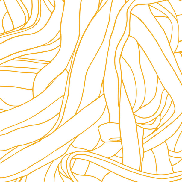Abstract hand drawing vector background. Noodle illustration - Vektor, obrázek