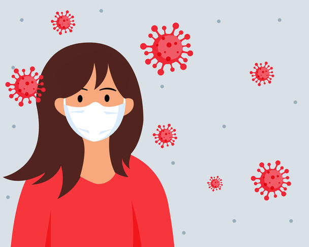 Wuhan Roman Coronavirus salgınını durdurma fikri - Vektör, Görsel