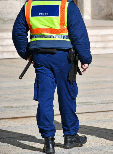 Oficial de policía en la calle de la ciudad - Foto, imagen