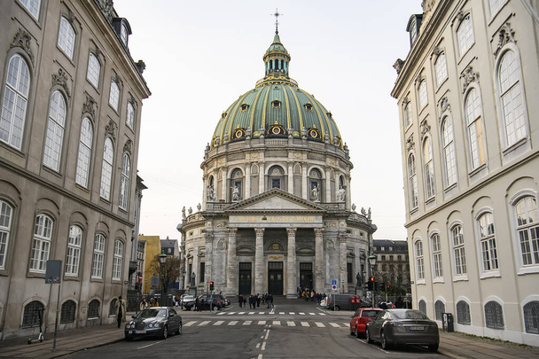 Frederiks Kirke Church or The Marble Church Marmorkirken in Copenhagen, Denmark.  - Фото, зображення