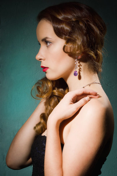 Fashionable women with vintage style make up - Foto, immagini