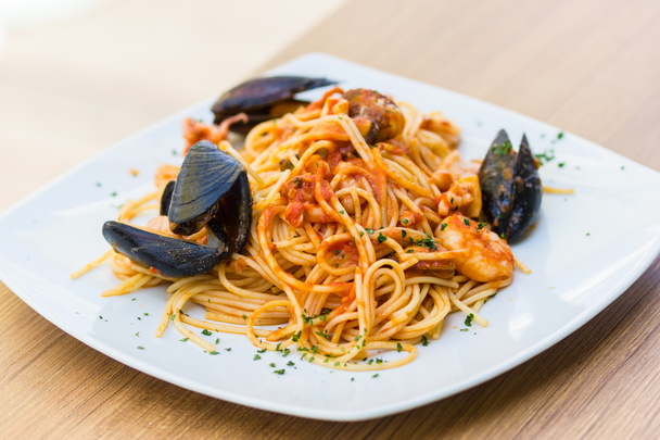 špagety allo scoglio - Fotografie, Obrázek
