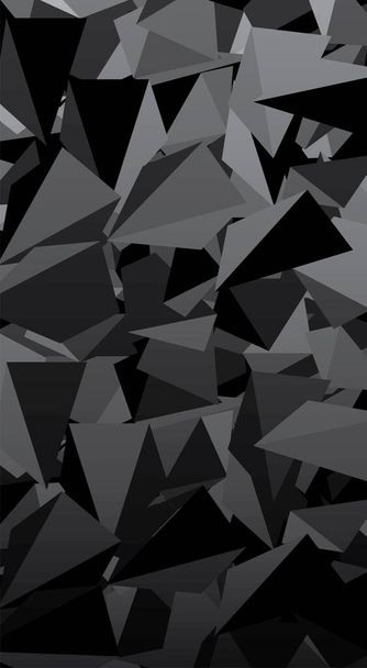 Dark abstract triangles paint background. Modern screen vector design for mobile app - Vector, Image