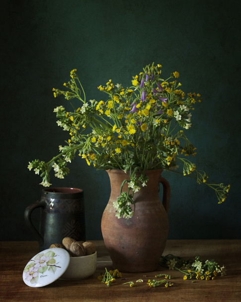 gelbe Feldblumen - Foto, Bild