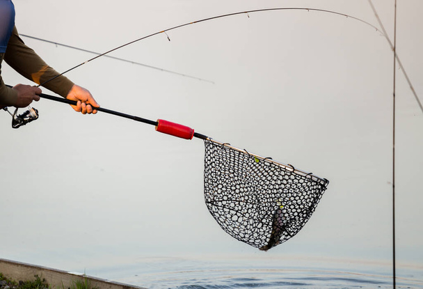 pisztráng halászati háttér utazási háttér - Fotó, kép