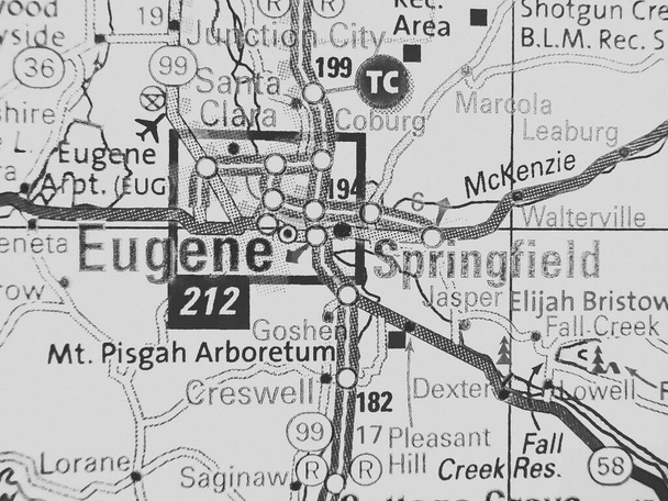 Eugene USA mapa de fondo
 - Foto, Imagen