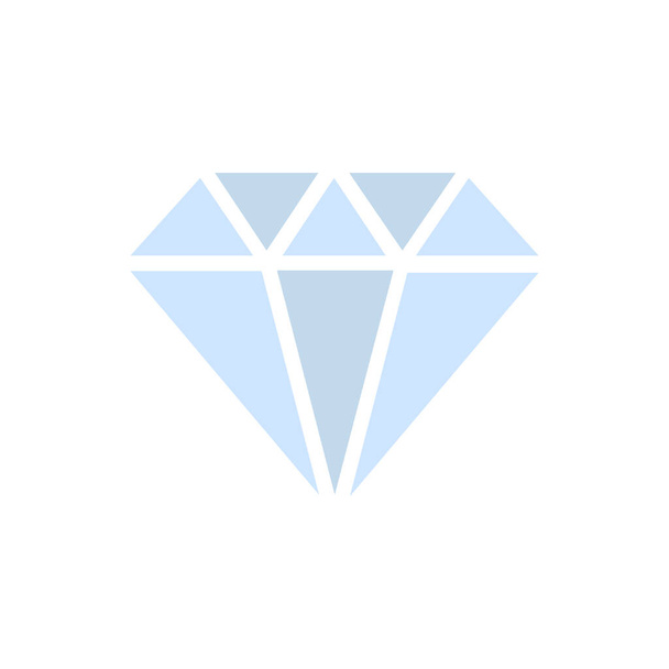 Vektor Diamant Illustration. Kristallsteinschmuck - teures Geschenk - Vektorillustration - Vektor, Bild