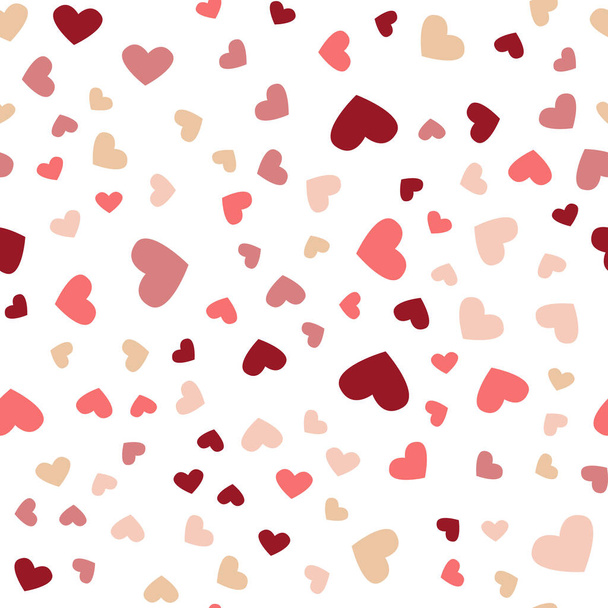 Gyönyörű Confetti Hearts Falling. Meghívó, üdvözlőlap, poszter. Színes szív konfetti női ünnepek - Vektor, kép