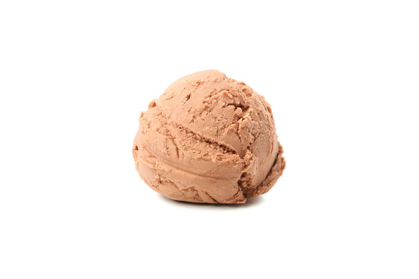 Ice cream ball isolated on white background - Photo, Image