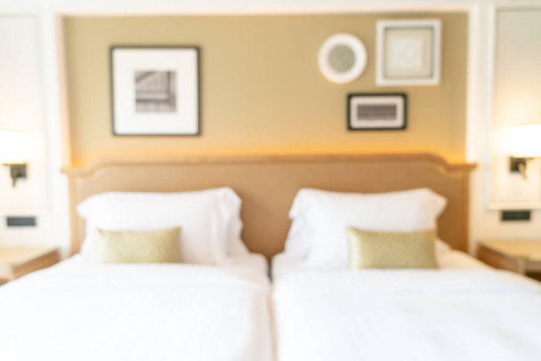 abstract blur and defocused hotel bedroom for background - Valokuva, kuva