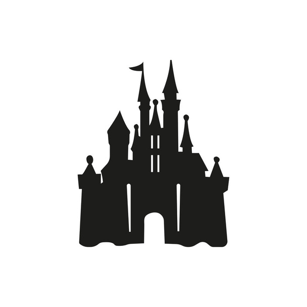 logo del castillo icono vector ilustración diseño plantilla - Vector
 - Vector, Imagen