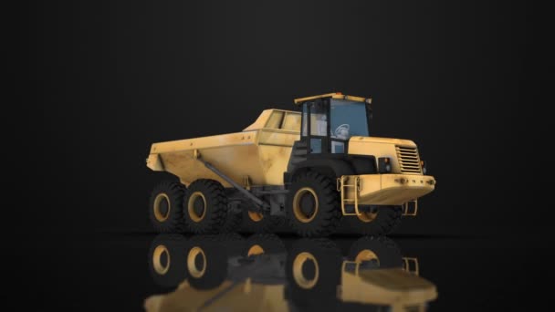 3D vykreslování těžebního nákladního vozidla (smyčka) - Záběry, video